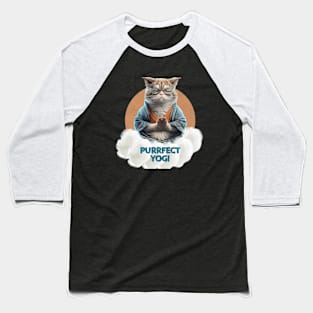 Perfect Yogi Cat Baseball T-Shirt